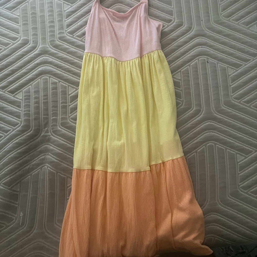 Carter's Pink and Yellow Sleeveless Sundress